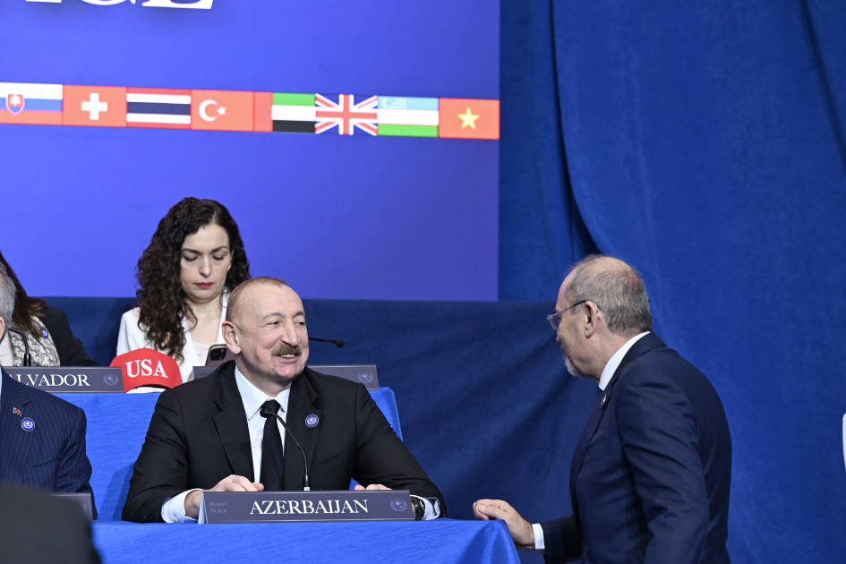 İlham Əliyev Vaşinqtonda Sülh Şurasının ilk iclasında iştirak edir (FOTO)