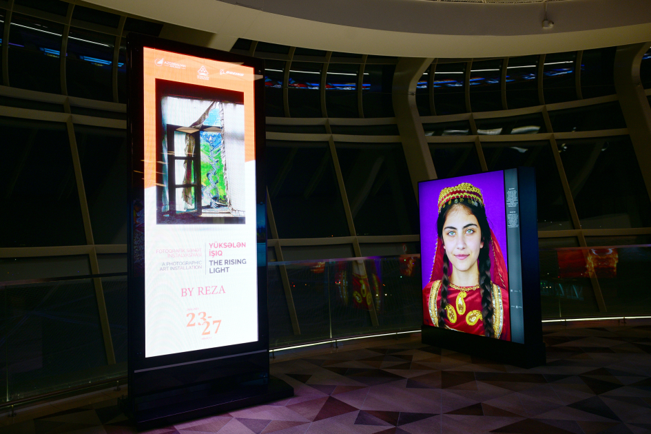 Leyla Əliyeva Deqatinin sərgisində (FOTO)