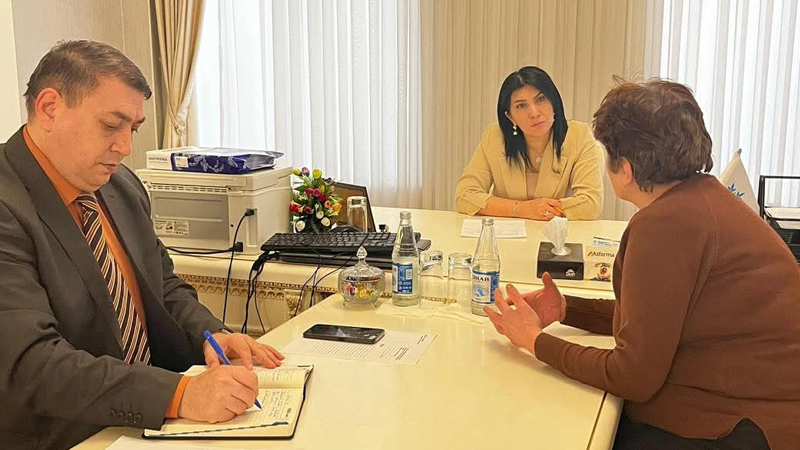 Deputat Elnarə Akimova Sumqayıtda növbəti vətəndaş qəbulu keçirdi (FOTO)