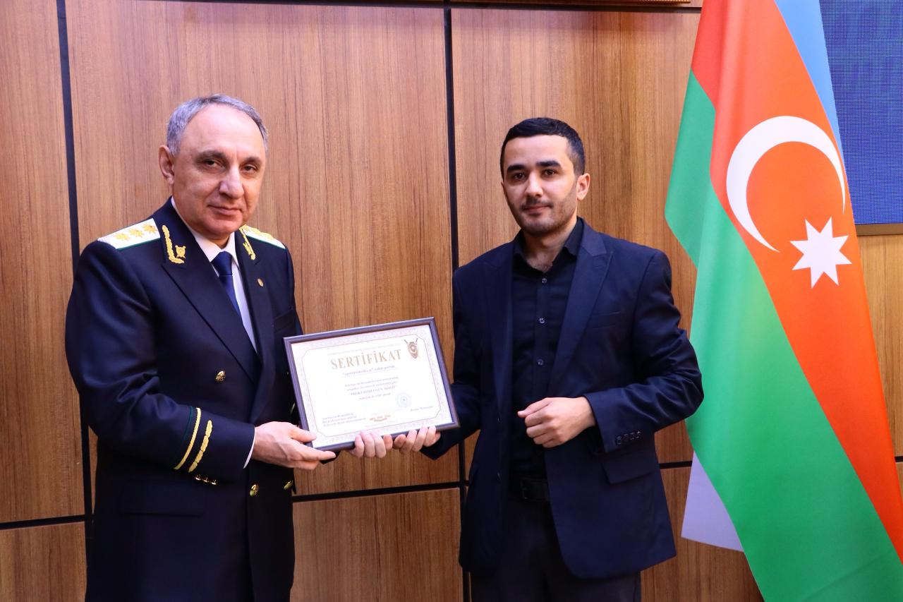 Prokurorluq əməkdaşlarına və media qurumlarına mükafatlar təqdim olundu (FOTO)