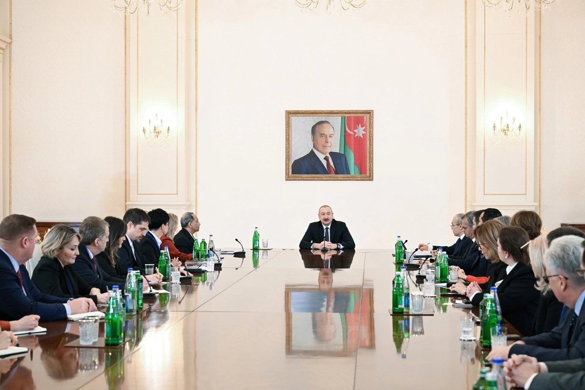 Prezident ABŞ Ticarət Palatasının nümayəndə heyətini qəbul etdi (FOTO)