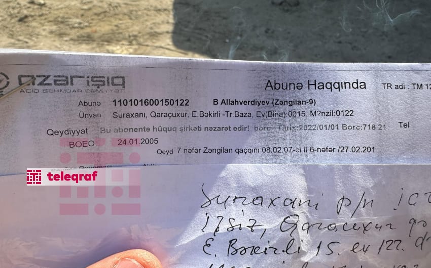 Məskunlaşdığı evi 10 minlik elektrik borcu ilə tərk edən məcburi köçkün danışdı (FOTO)