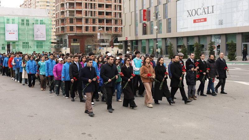Azərbaycan Könüllüləri Xocalı soyqırımının qurbanlarının əziz xatirəsini yad edib (FOTO)