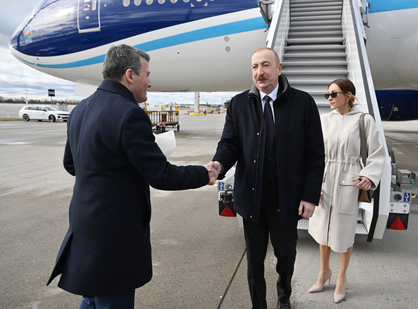 İlham Əliyev Almaniyaya səfərə getdi (FOTO/VİDEO)