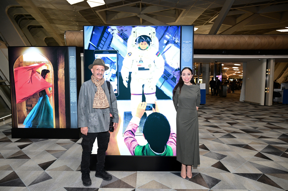 Leyla Əliyeva Deqatinin sərgisində (FOTO)