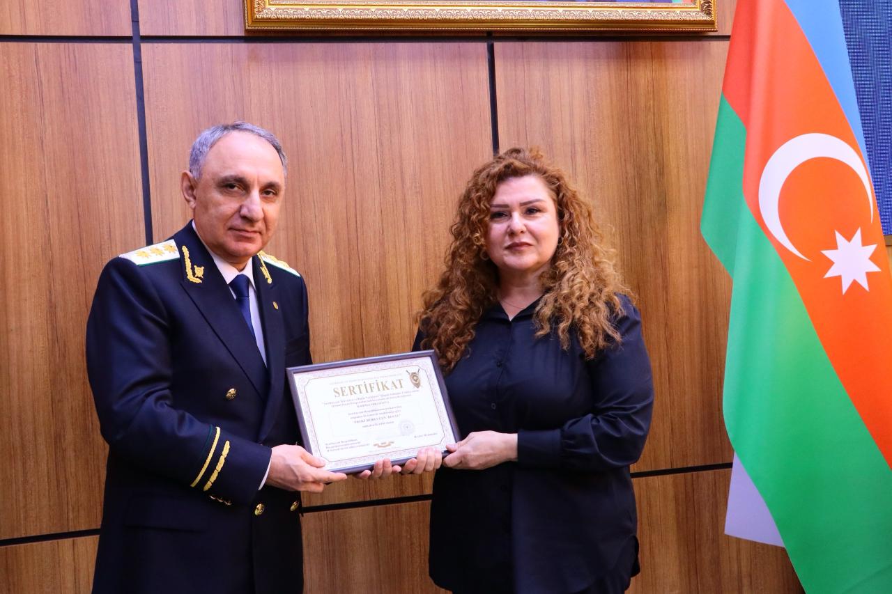 Prokurorluq əməkdaşlarına və media qurumlarına mükafatlar təqdim olundu (FOTO)