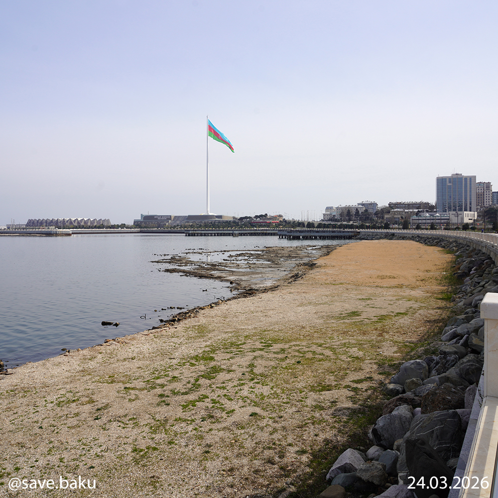 Xəzər geri çəkilir: Bakı buxtası ilə bağlı həyəcan siqnalı (FOTO)