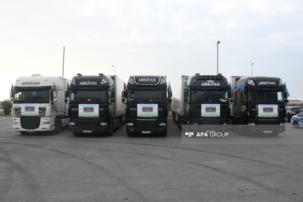 Azərbaycandan İrana növbəti humanitar yardım (FOTO)