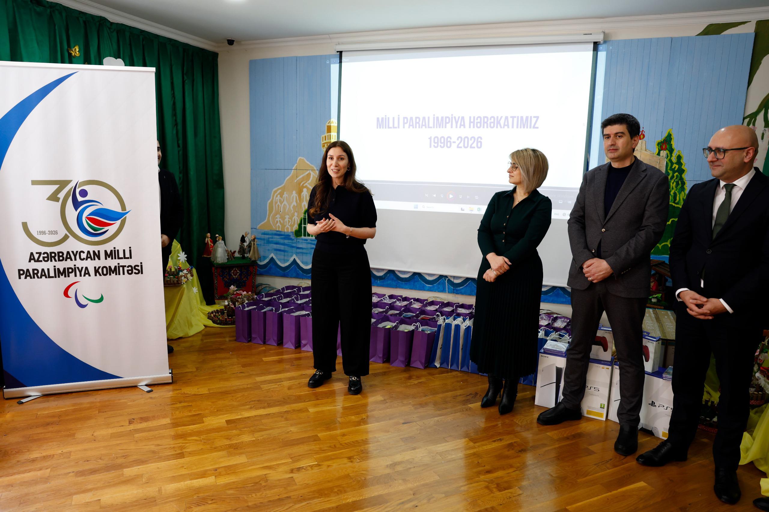 Azercell Milli Paralimpiya Komitəsi ilə birgə 3 saylı Uşaq evini ziyarət edib