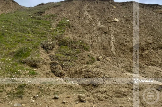 Qobuda sürüşmə baş verdi (FOTO)