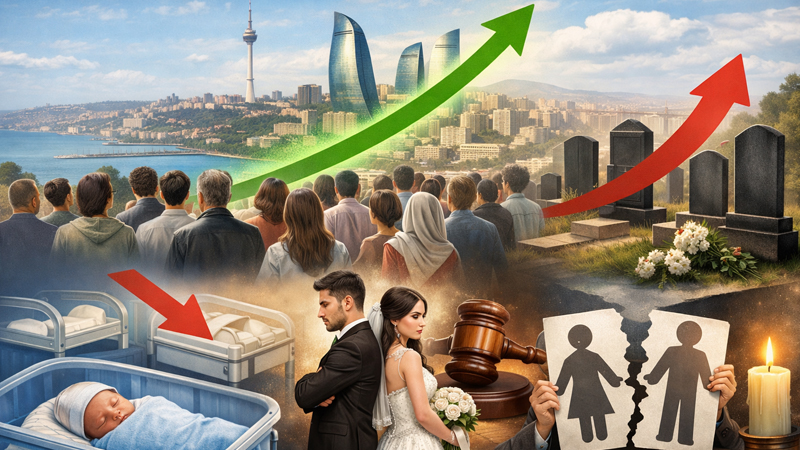 Azərbaycanda demoqrafik mənzərə: Əhali, doğum və ölüm sayı (STATİSTİKA)