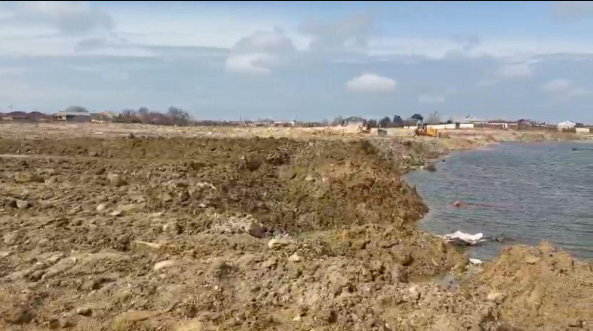 Maştağada göl qanunsuz dolduruldu, cinayət işi açıldı - Həbs olunan var (FOTO/VİDEO)