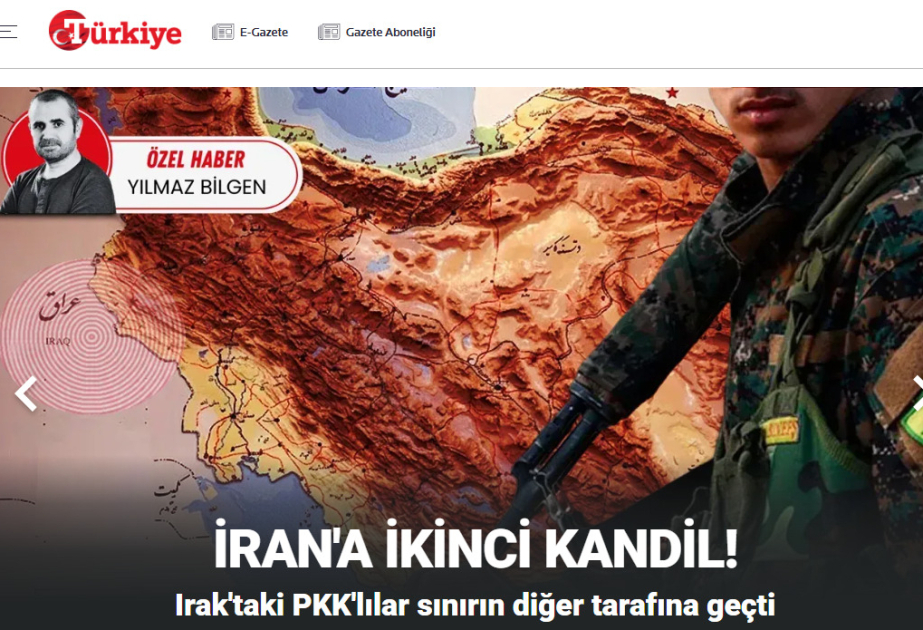 KİV: İranda toplaşan PKK terrorçuları Türkiyə və Azərbaycan üçün təhlükə yaradır