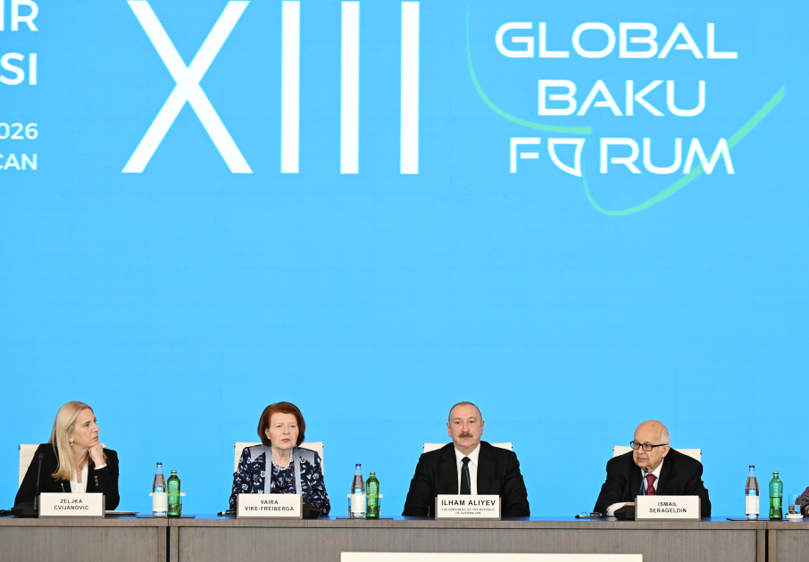 Prezident XIII Qlobal Bakı Forumunun açılış mərasimində çıxış etdi (YENİLƏNİB)