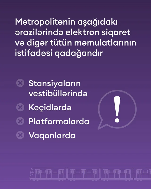 Bakı metrosunda yeni qadağa
