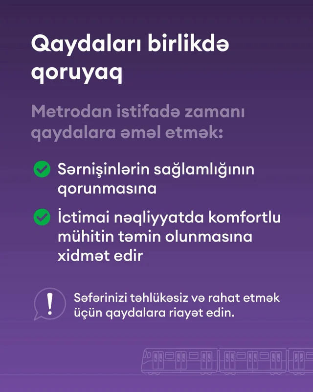 Bakı metrosunda yeni qadağa