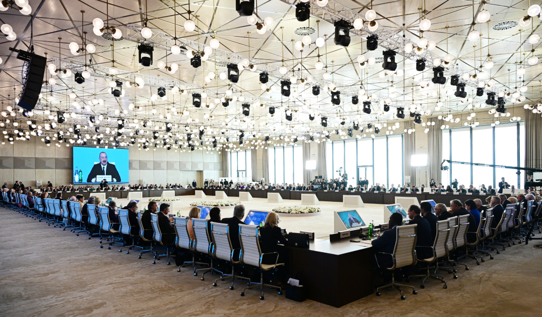 Prezident XIII Qlobal Bakı Forumunun açılış mərasimində çıxış etdi (YENİLƏNİB)