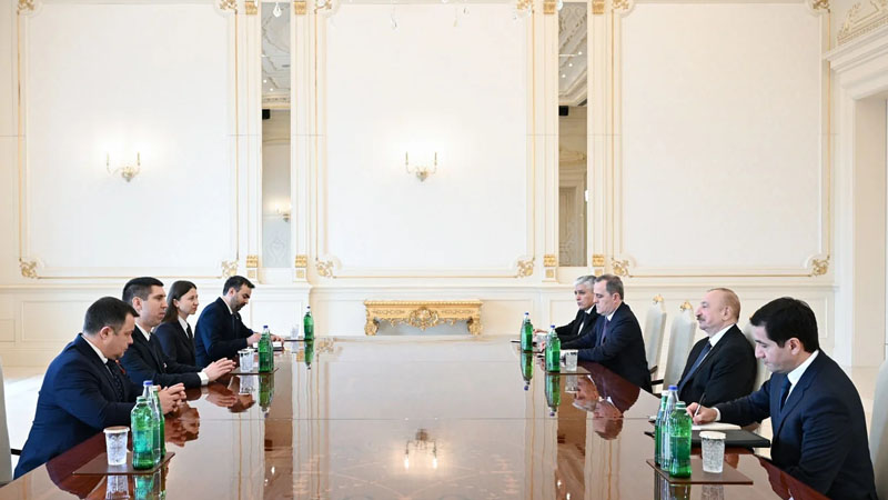 Prezident Moldovanın Baş nazirinin müavinini qəbul etdi (FOTO)