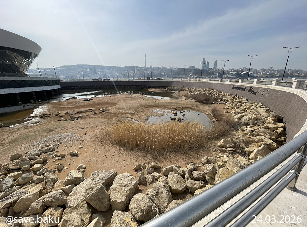 Xəzər geri çəkilir: Bakı buxtası ilə bağlı həyəcan siqnalı (FOTO)