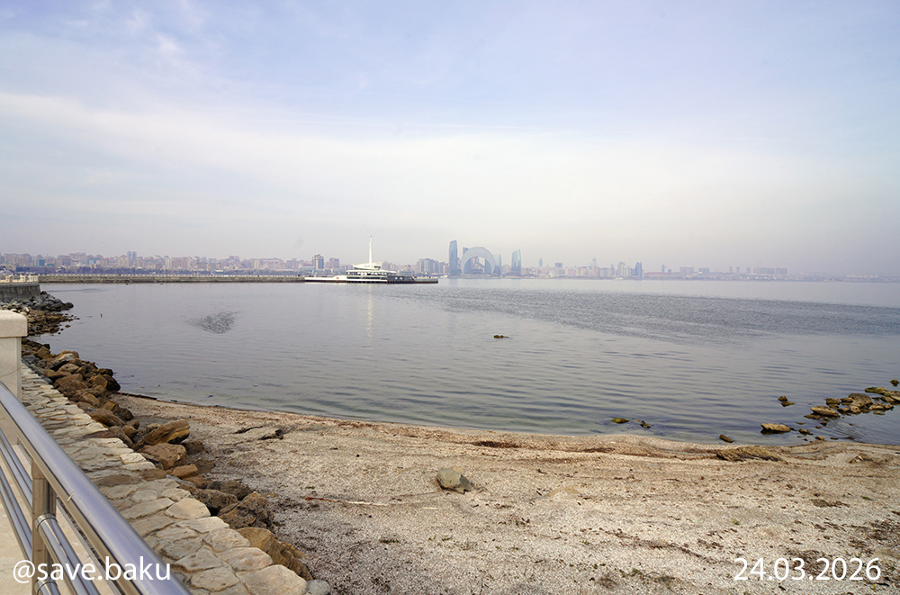Xəzər geri çəkilir: Bakı buxtası ilə bağlı həyəcan siqnalı (FOTO)