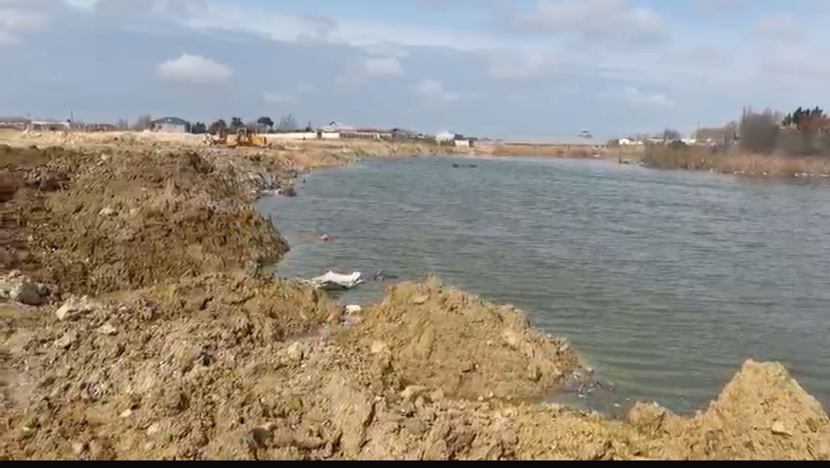 Maştağada göl qanunsuz dolduruldu, cinayət işi açıldı - Həbs olunan var (FOTO/VİDEO)