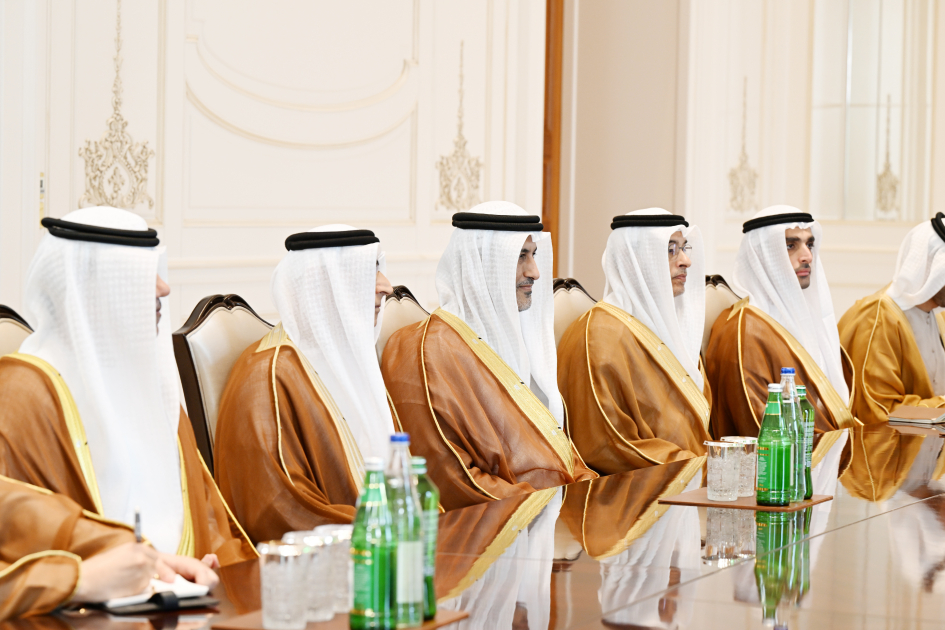 İlham Əliyev Qəbələdə BƏƏ-nin nümayəndə heyətini qəbul etdi (FOTO)