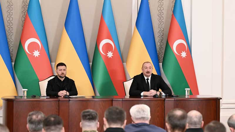 Azərbaycan və Ukrayna prezidentləri mətbuata bəyanatlarla çıxış etdi (YENİLƏNİB/FOTO/VİDEO)