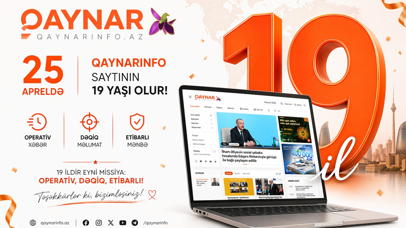 Qaynarinfo.az 19 yaşında!