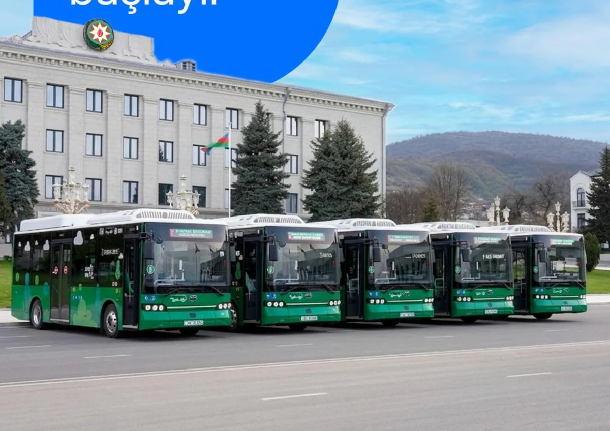 Xankəndidə şəhərdaxili avtobus marşrutları fəaliyyətə başlayır
