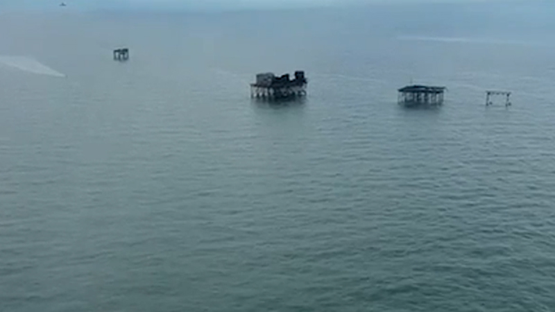 Neft Daşlarının yaxınlığında balıqçı batdı, əraziyə helikopter cəlb edildi (VİDEO)