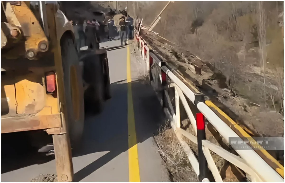 Ordubadda qaya uçqunu oldu (FOTO)