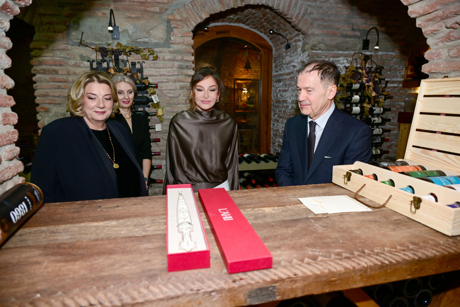 Tbilisidə Mehriban Əliyevanın şərəfinə lanç verildi (FOTO)