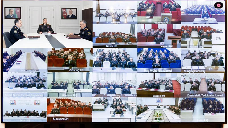 DİN-də kollegiya iclası: 3 ayda 7738 cinayət qeydə alınıb, 85,9 faizi açılıb