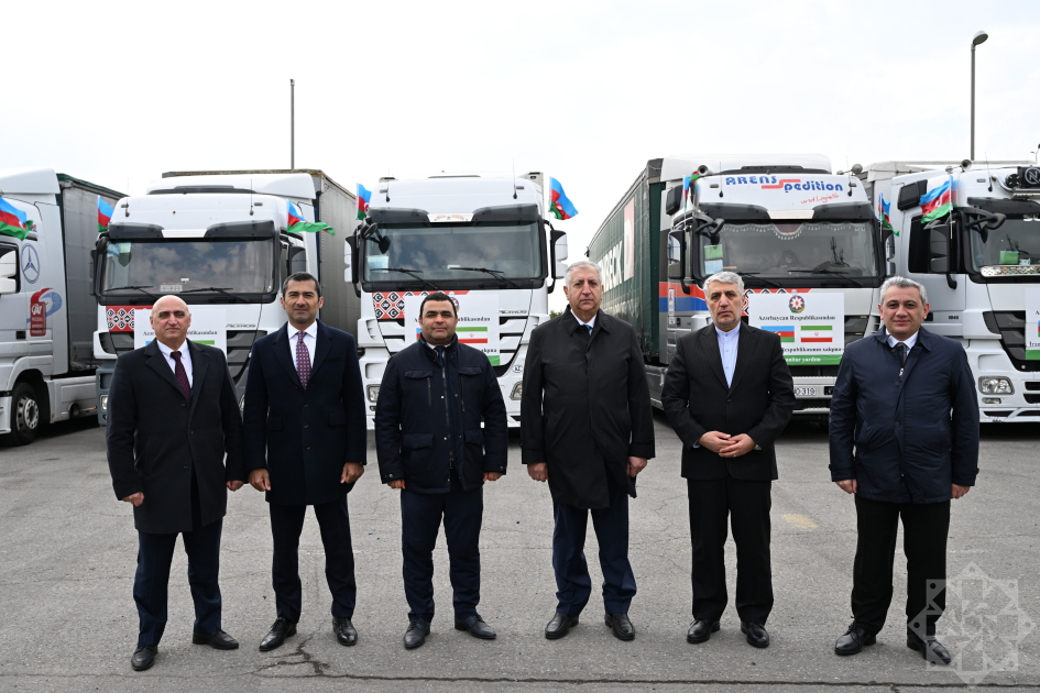 Prezidentin tapşırığı ilə İrana növbəti humanitar yardım yola salındı (FOTO)