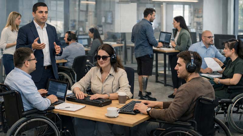 Fiziki məhdudiyyətli şəxslərin iş həyatına cəlb olunmasında özəl sektorun rolu yetərlidirmi? (ŞƏRH)