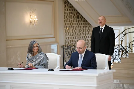 Prezident İlham Əliyev BMT-nin Məskunlaşma Proqramının icraçı direktorunu qəbul etdi (FOTO)