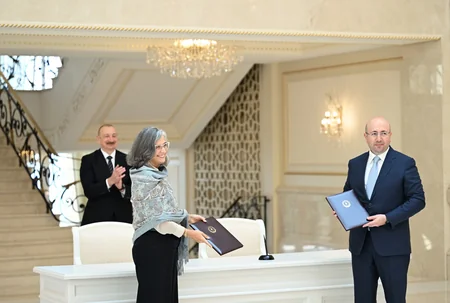 Prezident İlham Əliyev BMT-nin Məskunlaşma Proqramının icraçı direktorunu qəbul etdi (FOTO)