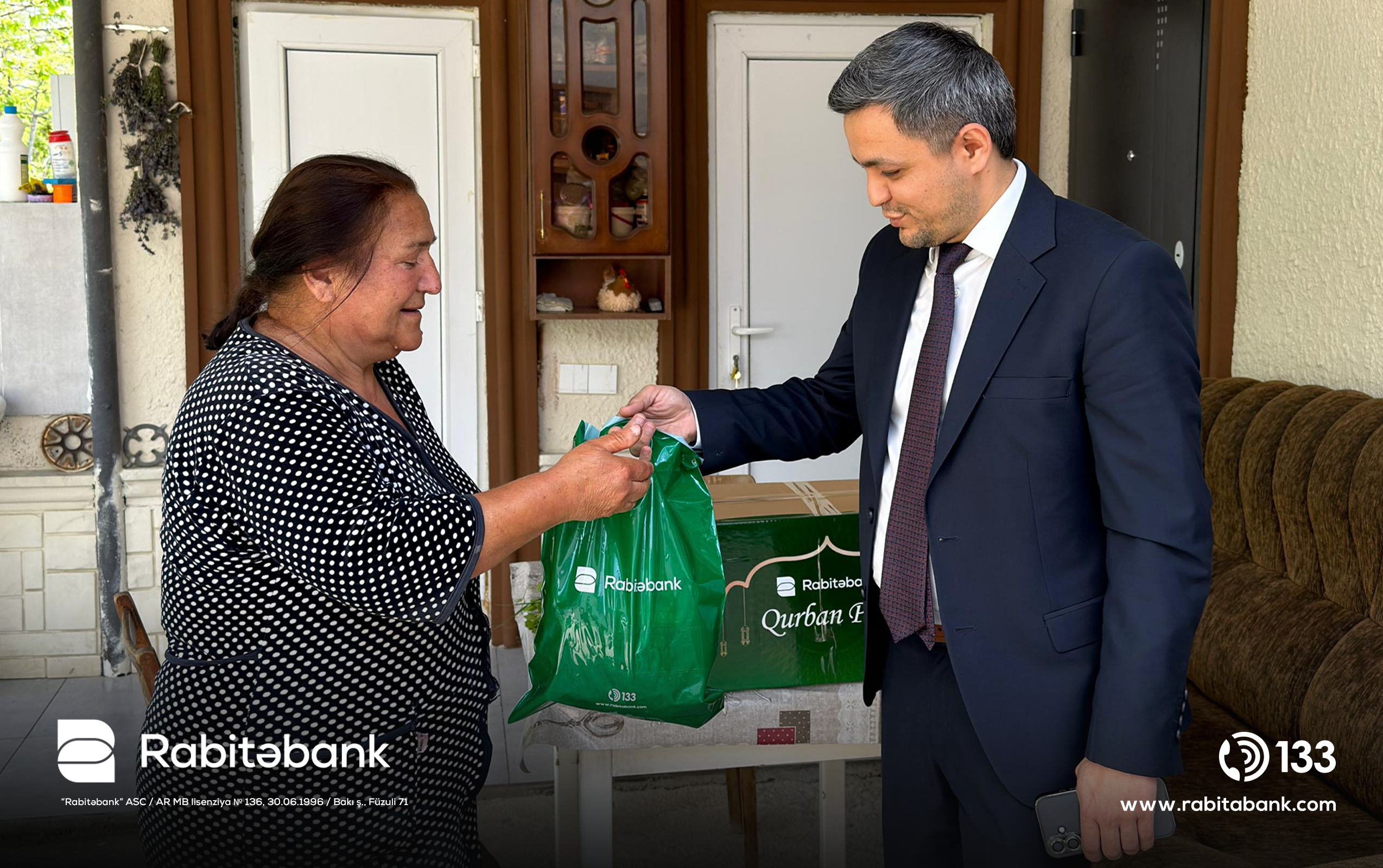 Rabitəbank Qurban bayramında Qarabağda yaşayan şəhid və qazi ailələrini ziyarət edib
