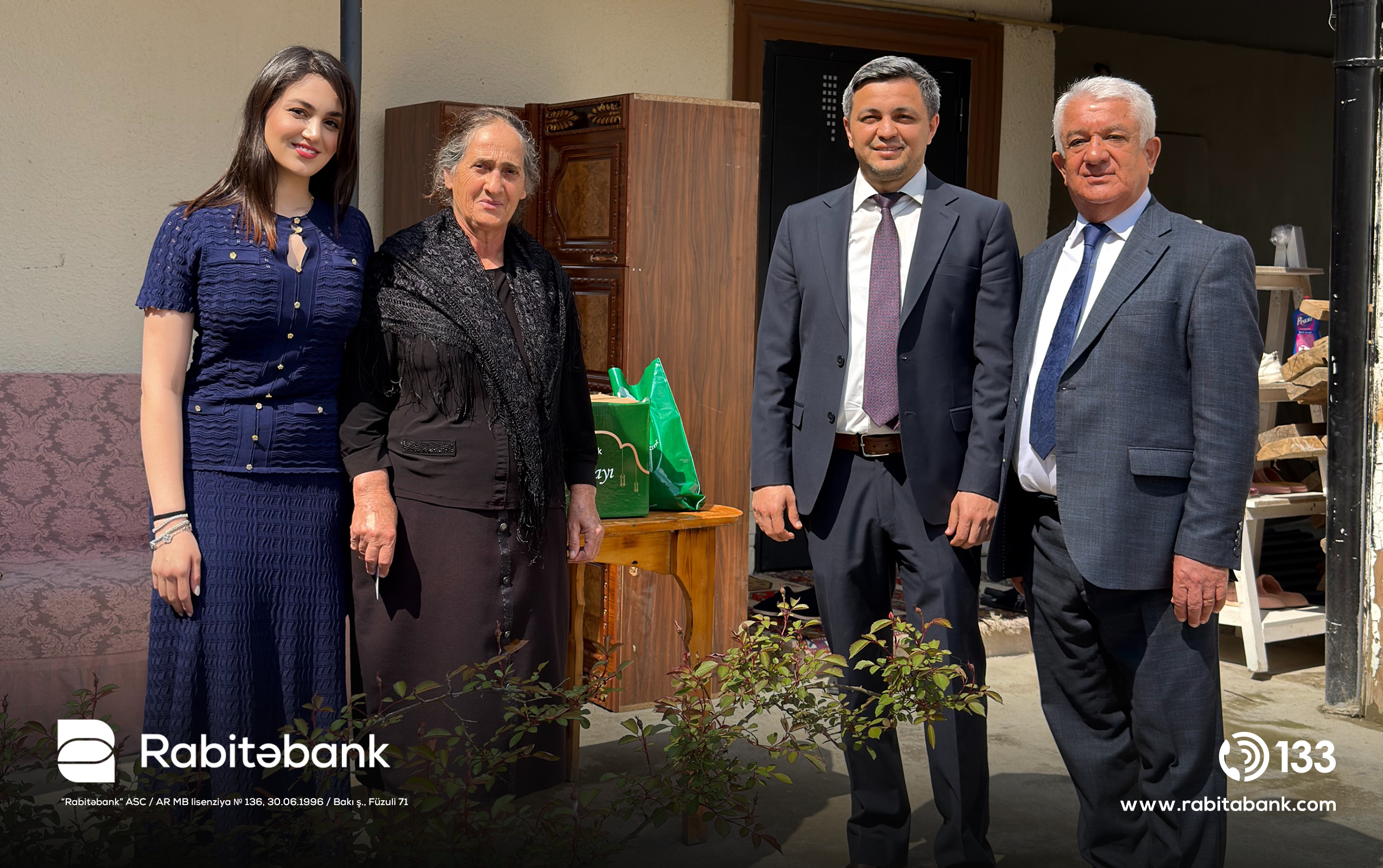 Rabitəbank Qurban bayramında Qarabağda yaşayan şəhid və qazi ailələrini ziyarət edib