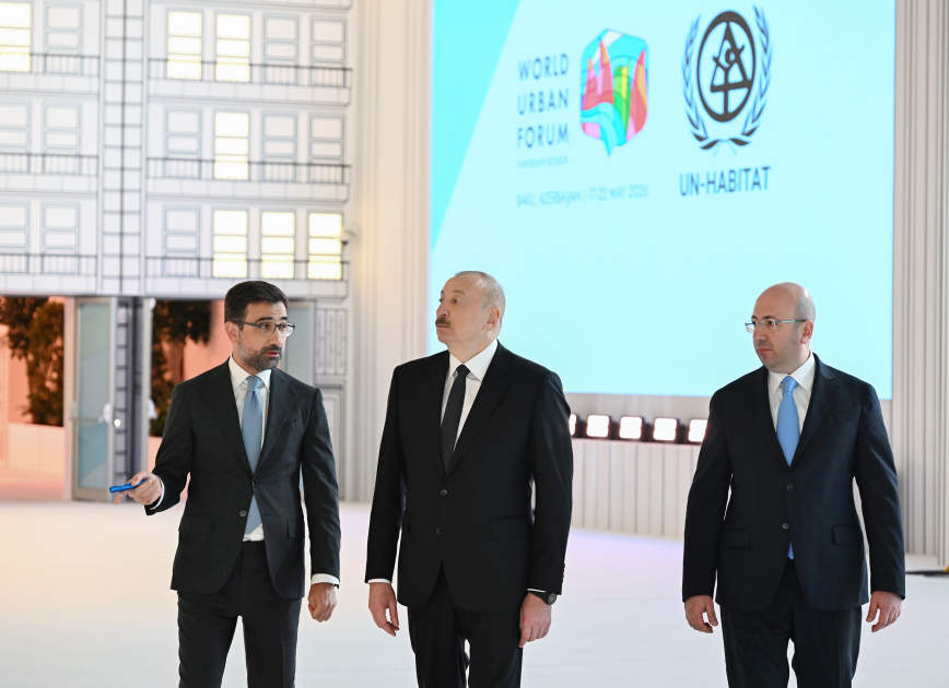 Prezident Olimpiya Stadionunun ərazisində WUF13 ilə bağlı görülən işlərlə tanış oldu (FOTO/VİDEO)