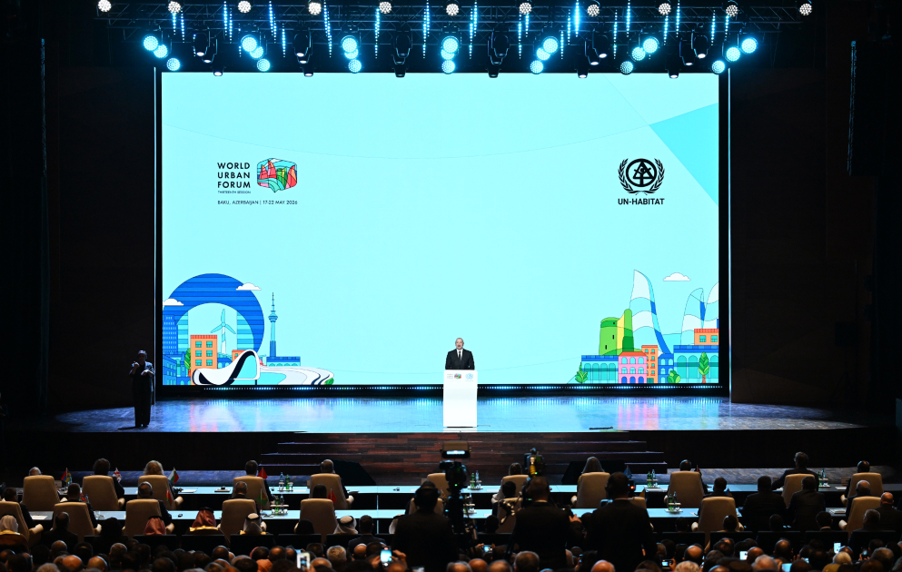 WUF13-ün açılış mərasimi keçirilir: Prezident tədbirdə çıxış etdi (YENİLƏNİB)