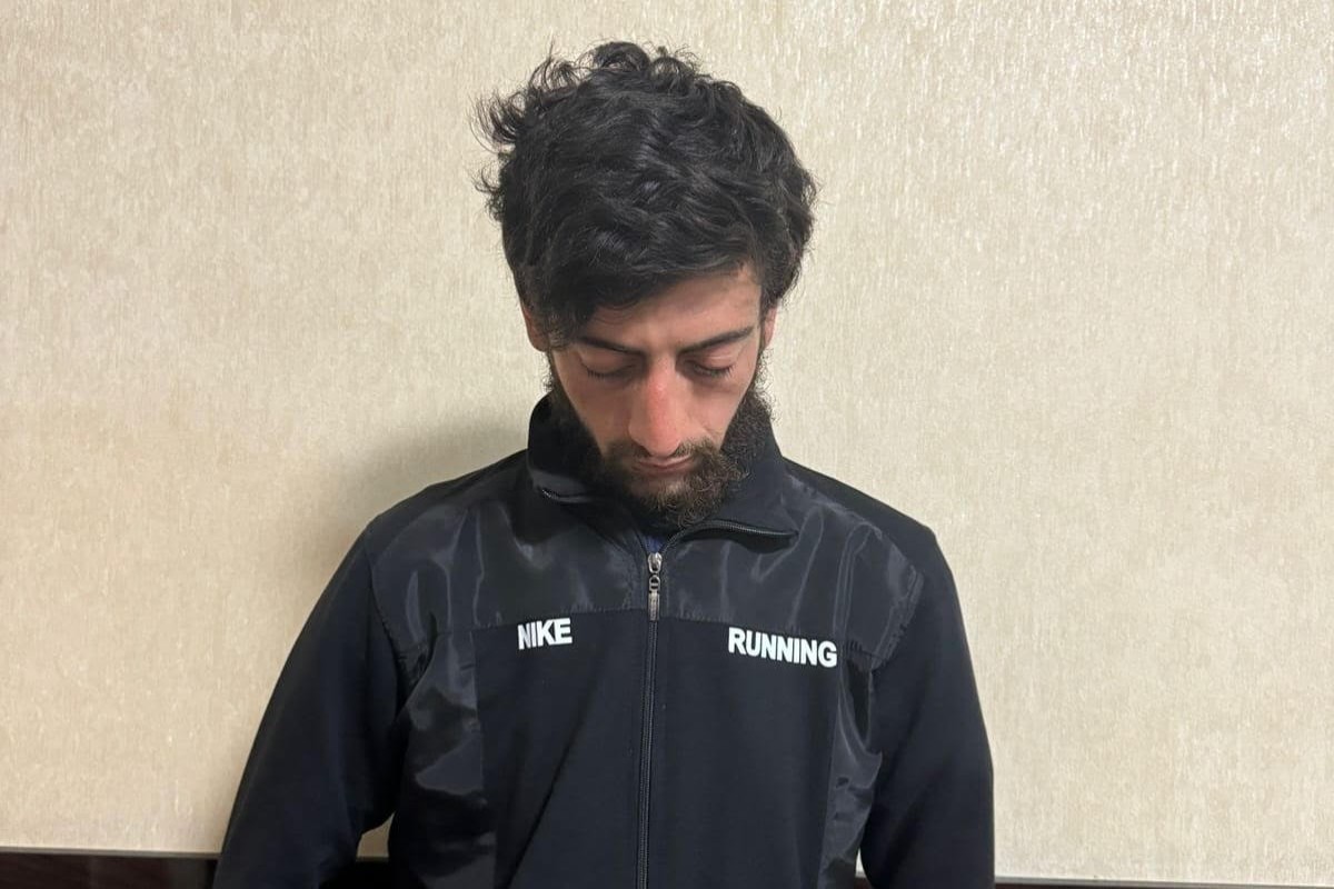 Polis Sumqayıtda Dövlət Bayrağına hörmətsizlik edən şəxsi saxladı