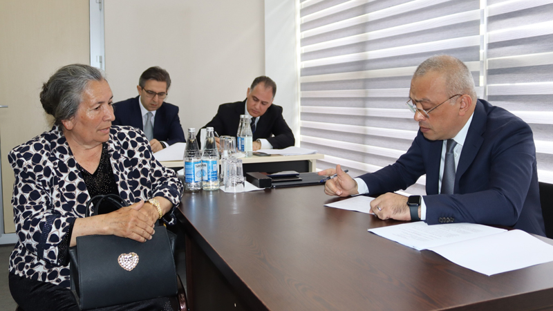 ADSEA sədri Naftalan şəhərində vətəndaşlarla görüşdü (FOTO)