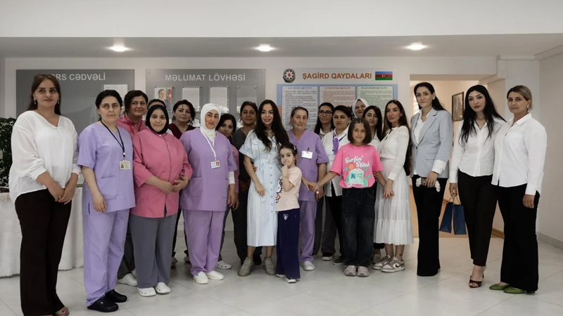 Leyla Əliyeva və Arzu Əliyeva Lənkəranda uşaq evini ziyarət etdi (FOTO)