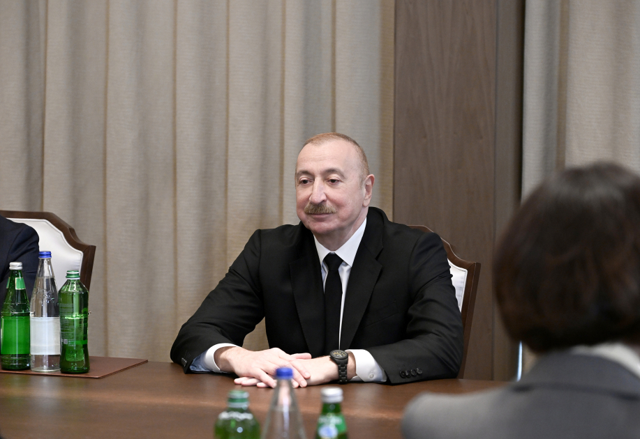 İlham Əliyev İrakli Kobaxidze ilə görüşdü (FOTO)