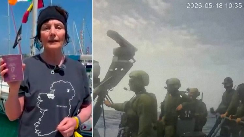 Qəzzaya gedən İrlandiya prezidentinin bacısı Kipr sahillərində saxlanıldı (FOTO)
