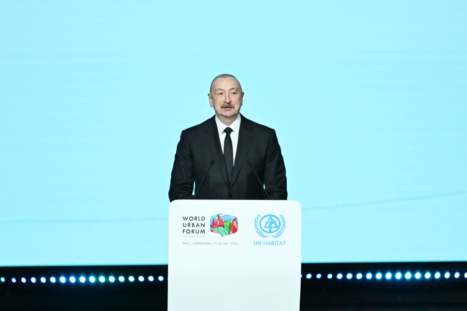 WUF13-ün açılış mərasimi keçirilir: Prezident tədbirdə çıxış etdi (YENİLƏNİB)