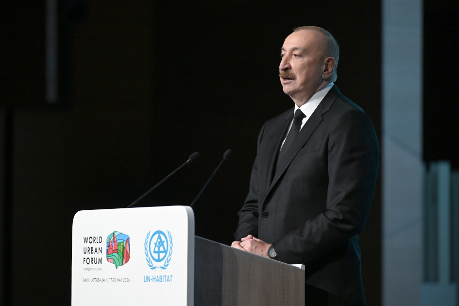 WUF13-ün açılış mərasimi keçirilir: Prezident tədbirdə çıxış etdi (YENİLƏNİB)