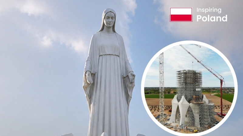 120 nəfərin yaşadığı kiçik kənddə Avropanın ən hündür Məryəm ana heykəli tikilir