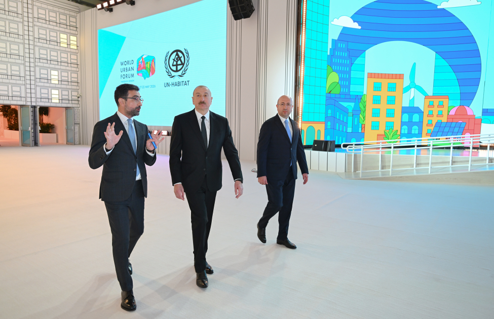 Prezident Olimpiya Stadionunun ərazisində WUF13 ilə bağlı görülən işlərlə tanış oldu (FOTO/VİDEO)